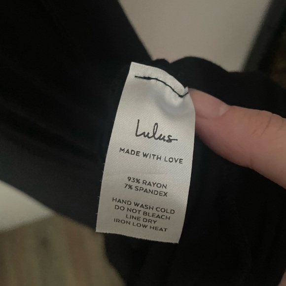 Lulu's Black Swept Away Long Sleeve Maxi Dress Size Medium - Picture 6 of 8